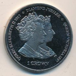 Остров Мэн 1 крона 2013 год