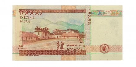 Колумбия 10000 песо 2008 год - UNC