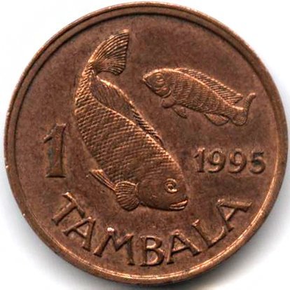 Малави 1 тамбала 1995 год (не магнетик)