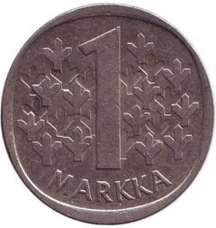 Финляндия 1 марка 1987 год