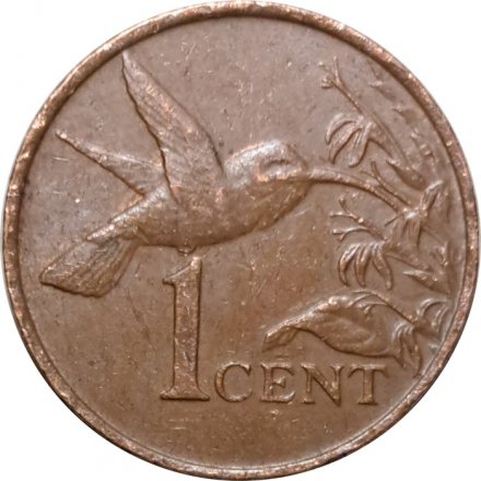 Тринидад и Тобаго 1 цент 1990 год - Колибри