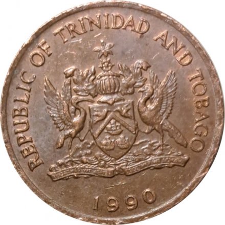 Тринидад и Тобаго 1 цент 1990 год - Колибри