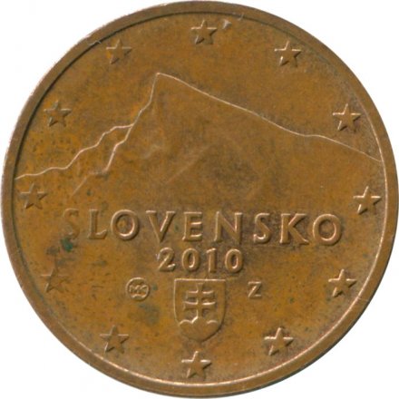Словакия 2 евроцента 2010 год