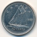 Канада 10 центов 1999 год