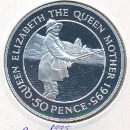 Монета Остров Вознесения 50 пенсов 1995 год