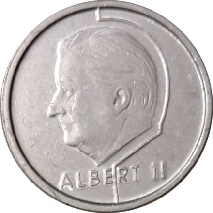 Бельгия 1 франк 1996 год BELGIE