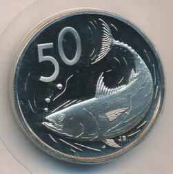 Острова Кука 50 центов 1977 год