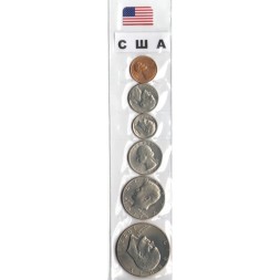 Набор из 6 монет США 1977 год (D)
