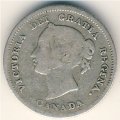 Канада 5 центов 1880 год