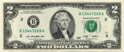 США 2 доллара 2009 год - B - UNC