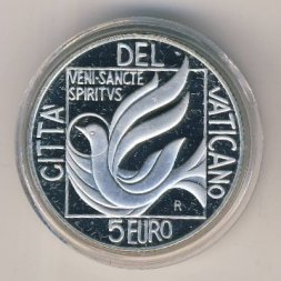 Ватикан 5 евро 2005 год
