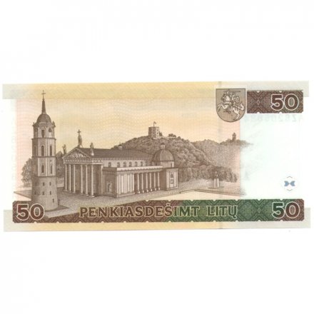 Литва 50 лит 2003 год - Портрет Йонаса Басанавичюса - серия AZ - UNC