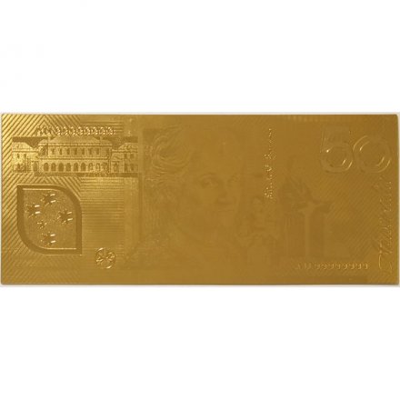 Сувенирная банкнота Австралия 50 долларов (золотые) - UNC