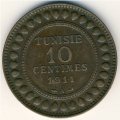 Тунис 10 сантимов 1911 год