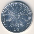 Ватикан 2 лиры 1962 год