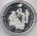 Либерия 20 долларов 2000 год - Победа над Японией 1945