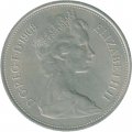 Великобритания 10 новых пенсов 1968 год - Коронованный лев