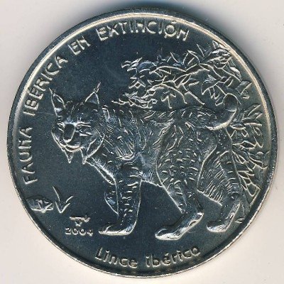 Куба 1 песо 2004 год - Рысь