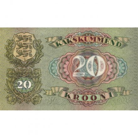 Эстония 20 крон 1932 год - aUNC