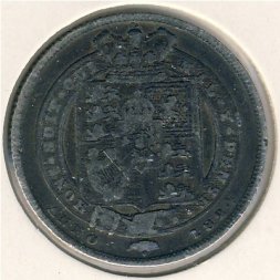 Великобритания 1 шиллинг 1824 год