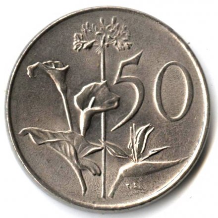 ЮАР 50 центов 1970 год