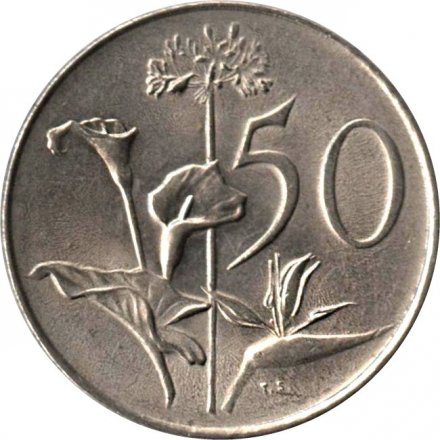 ЮАР 50 центов 1970 год