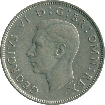 Великобритания 2 шиллинга (1 флорин) 1954 год - Роза Тюдоров