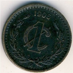 Мексика 1 сентаво 1906 год