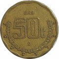 Мексика 50 сентаво 1999 год