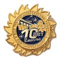 Знак ЗАО &quot;Гидроэнергосервис-ремонт&quot; и ОАО &quot;Иркутскэнерго&quot; 10 лет вместе (на цанге)