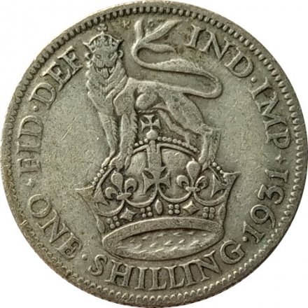 Великобритания 1 шиллинг 1931 год