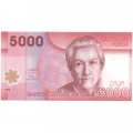 Чили 5000 песо 2009 год - Ла-Кампана - национальный парк Чили UNC