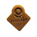Значок ТК Магазин Лента. Lenta UP! лучший автор (золотистый)