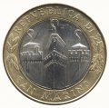 Сан-Марино 1000 лир 2001 год - 1700-летие Республики Сан-Марино. Голуби