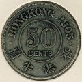 Гонконг 50 центов 1905 год