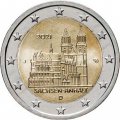 Германия 2 евро 2021 год - Саксония-Анхальт, Магдебургский собор (J)