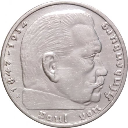 Третий Рейх 2 рейхсмарки 1937 год (E)