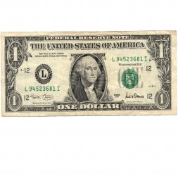 США 1 доллар 2001 год - VF​