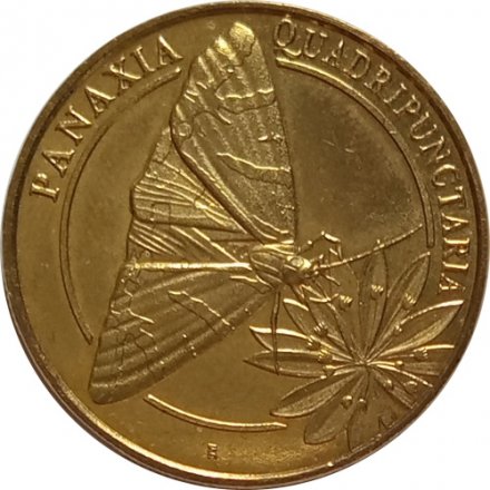 Жетон Греция Родос (Greece Rhodes). Panaxia quadripunctaria