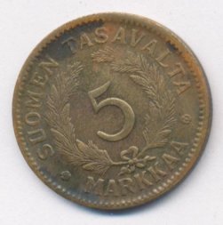 Финляндия 5 марок 1947 год