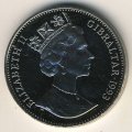 Гибралтар 1 крона 1993 год - 100 лет созданию Кролика Питера. Мистер Джереми Фишер.