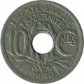 Франция 10 сантимов 1920 год