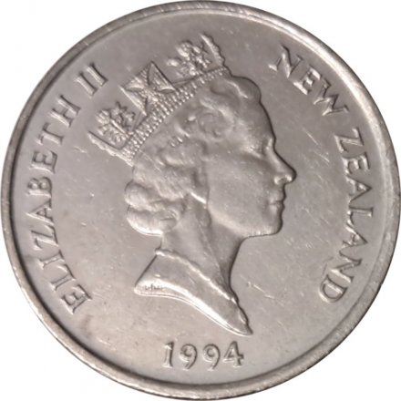 Новая Зеландия 5 центов 1994 год - Гаттерия (туатара)