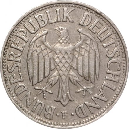 ФРГ 1 марка 1968 год (F)