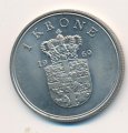 Дания 1 крона 1969 год - Король Фредерик IX