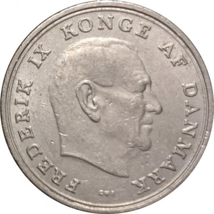 Дания 1 крона 1969 год - Король Фредерик IX