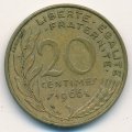 Франция 20 сантимов 1966 год