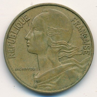 Франция 20 сантимов 1966 год