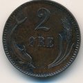 Дания 2 эре 1886 год
