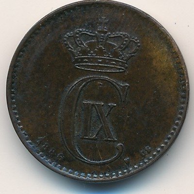 Дания 2 эре 1886 год